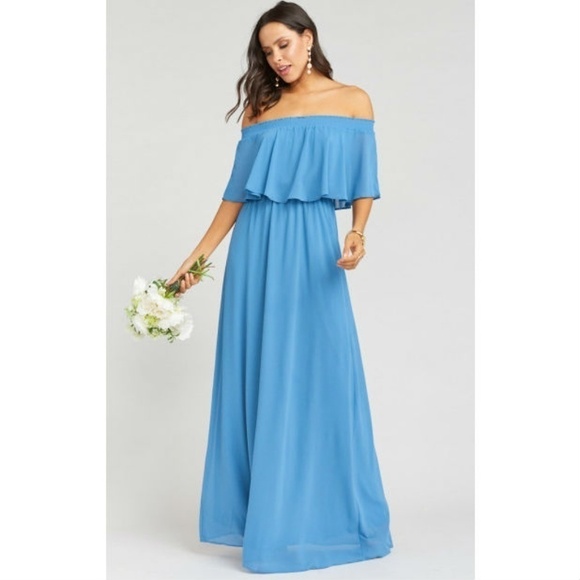 💕SHOW ME YOUR MUMU💕 Chiffon Ruffle Maxi Dress - Picture 2 of 8